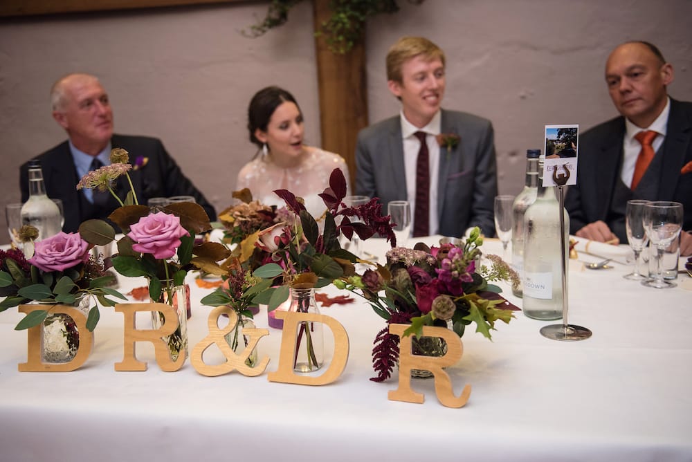 top table arrangement wedding