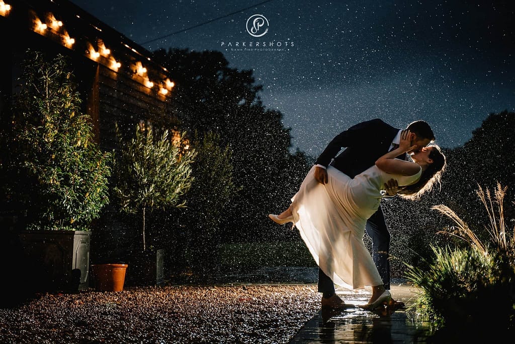 chafford park wedding in the rain