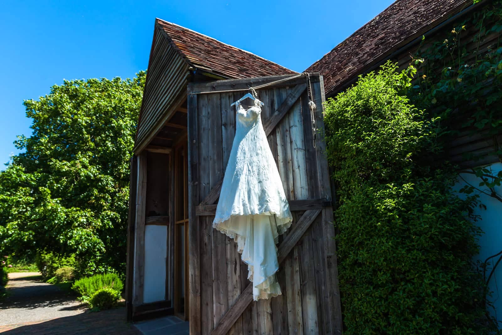 The English Wine Centre wedding, bridal gown