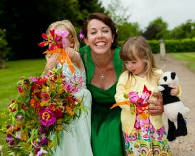 Tropical flowers for flower girls - Surrey