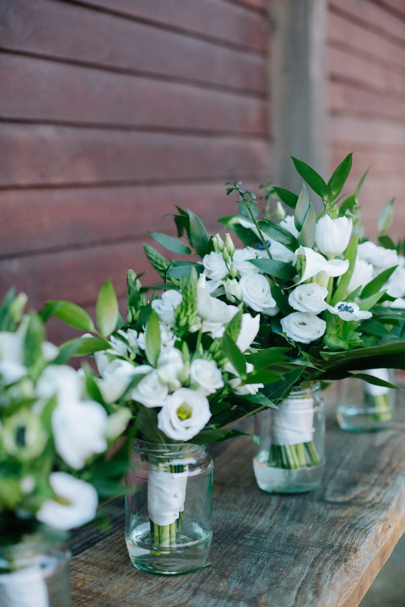 november wedding bouquets at long furlong barn in worthing